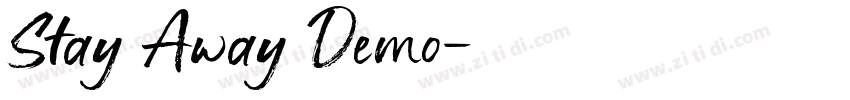 Stay Away Demo字体转换
